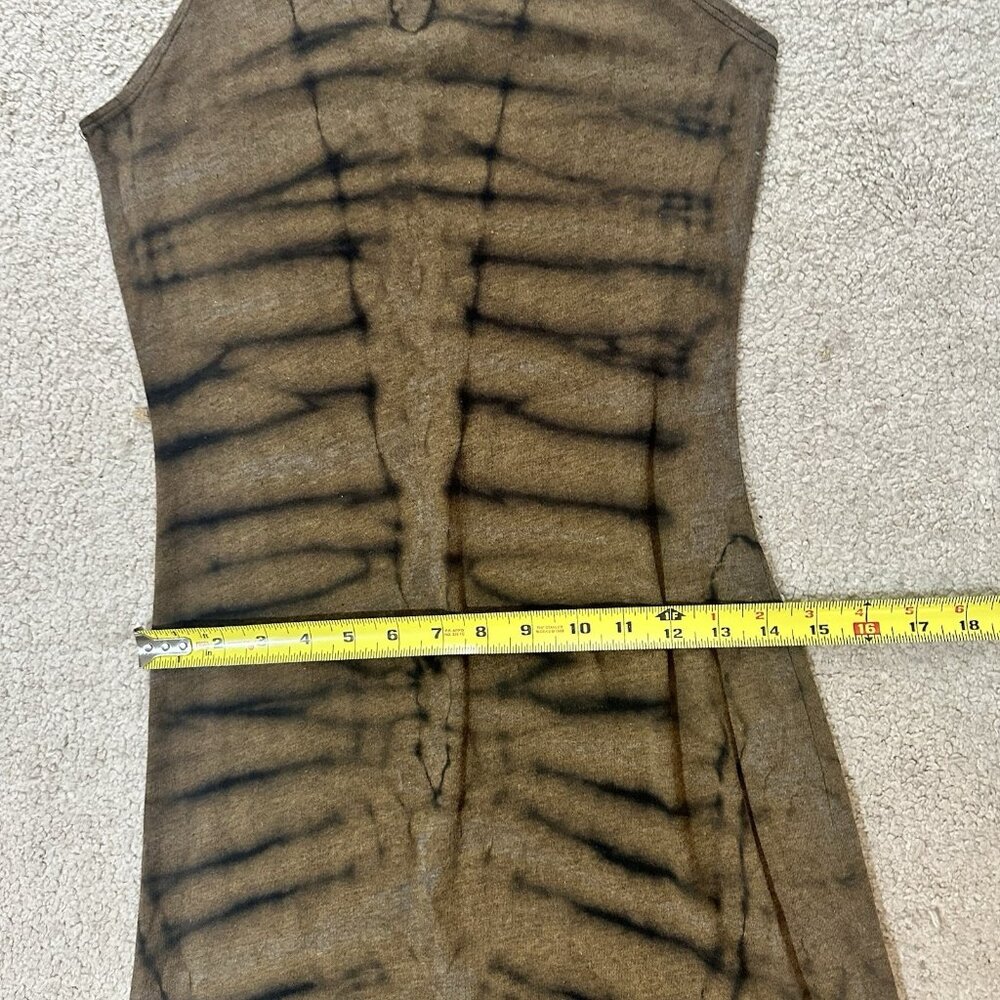 Raquel Allegra Dress Women’s Size 1 (Medium) Brown Tie Dye Point Sleeveless Midi - Picture 8 of 13